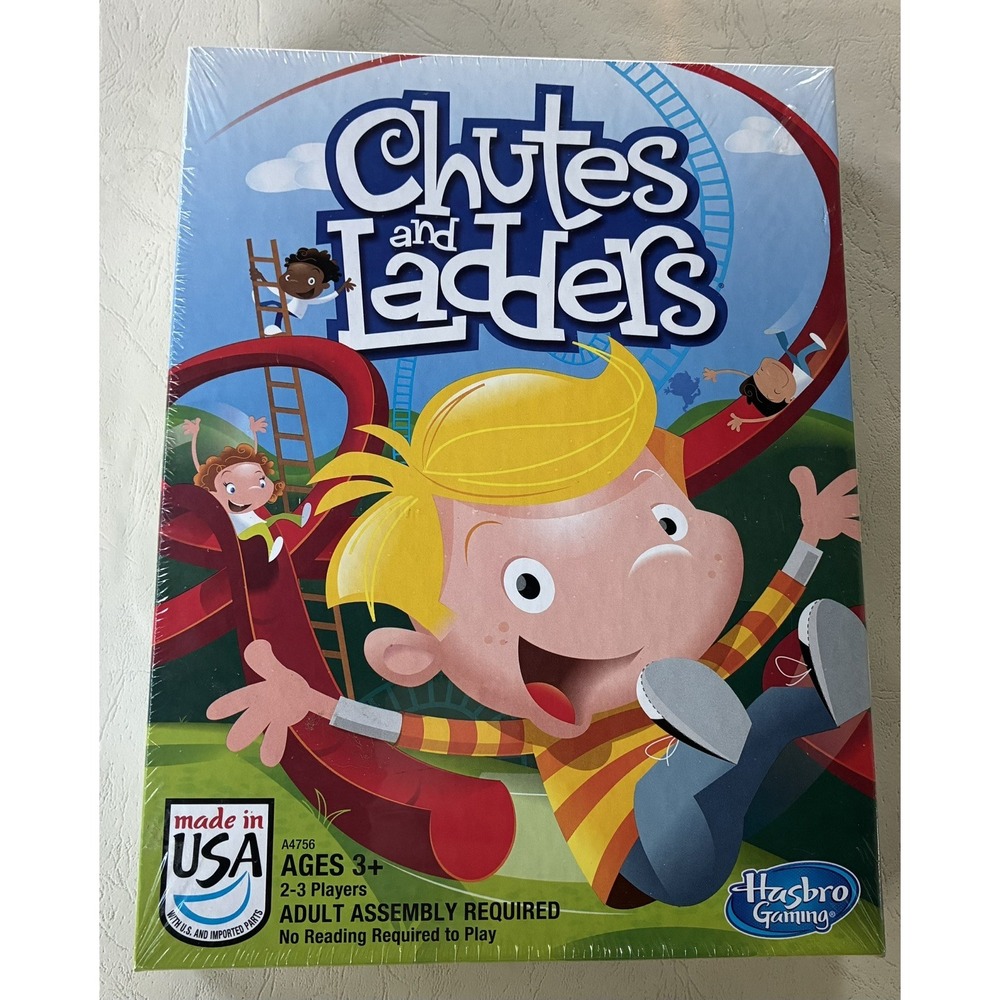 NEW Hasbro Gaming Chutes and Ladders Board Game 2-3P Ages 3+